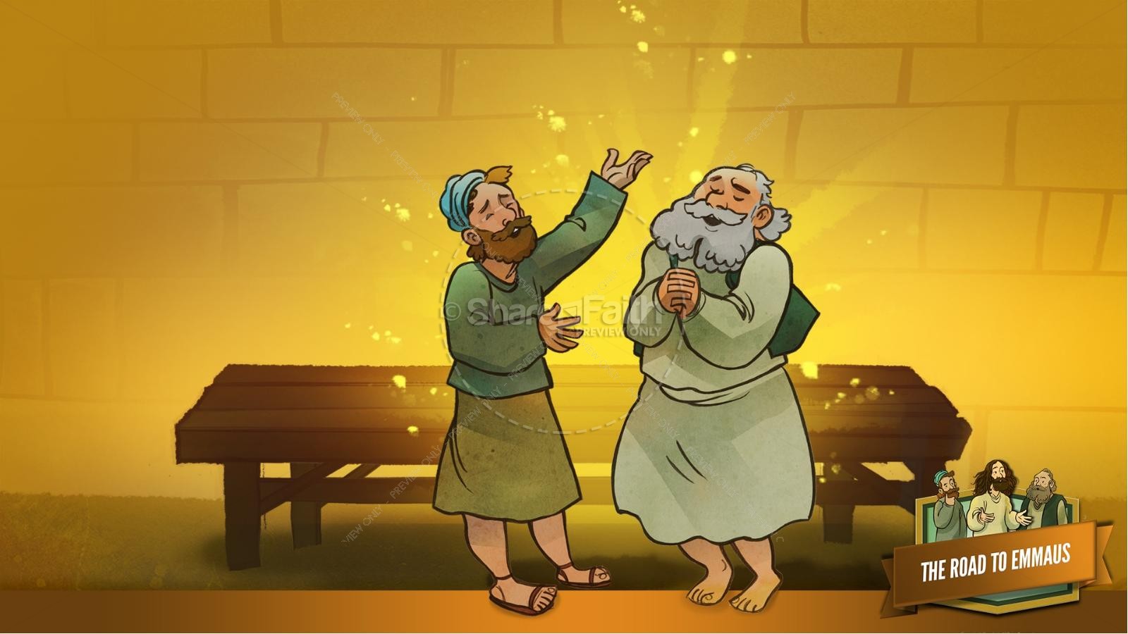 Luke 24 Road to Emmaus Kids Bible Stories Thumbnail 29