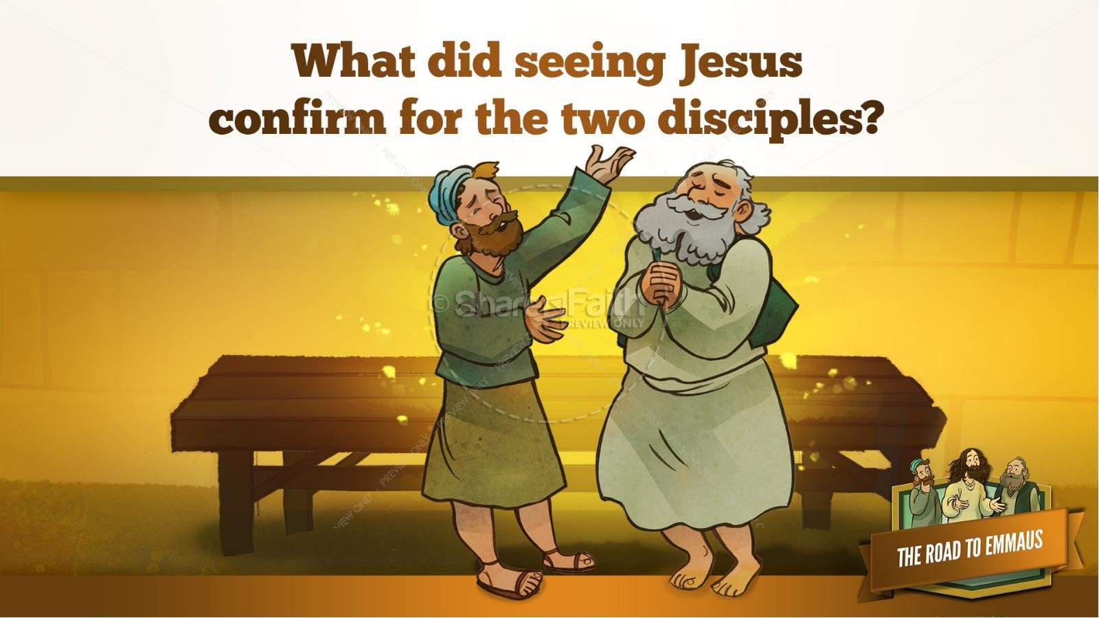 Luke 24 Road to Emmaus Kids Bible Stories Thumbnail 30