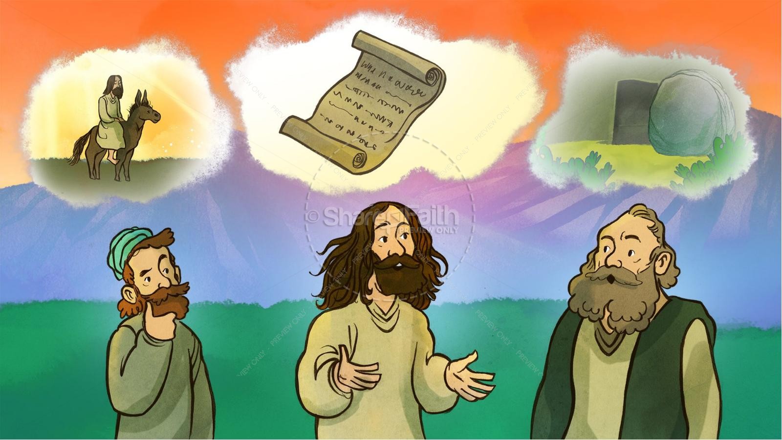 Luke 24 Road to Emmaus Kids Bible Stories Thumbnail 4