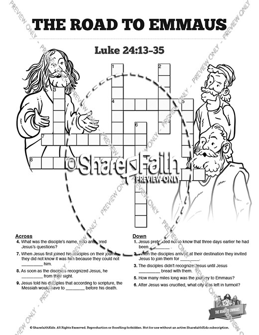Acts 9 Paul's Conversion Sunday School Crossword Puzzles | Sunday ...