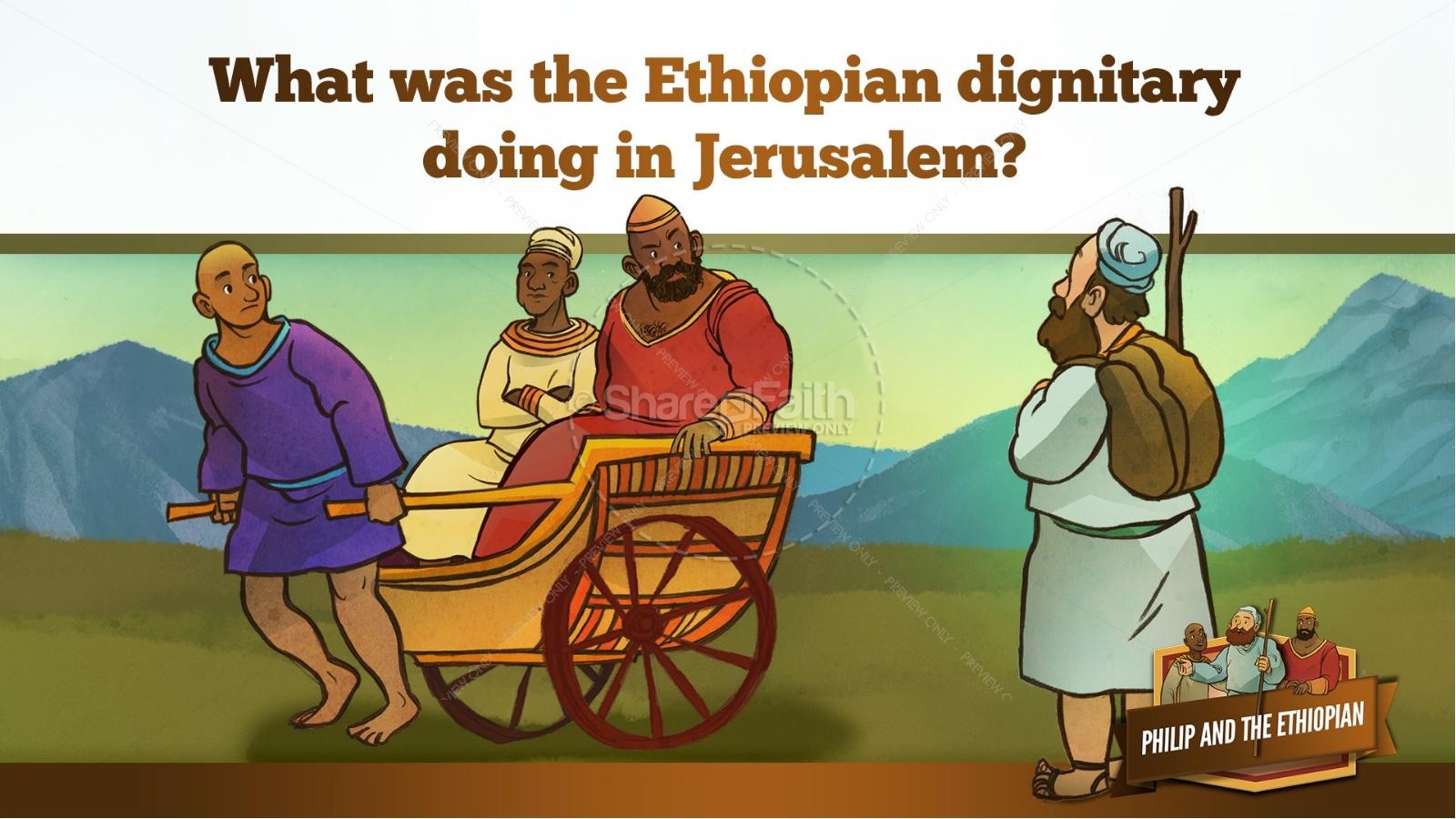 Acts 8 Philip and the Ethiopian Kids Bible Stories Thumbnail 15