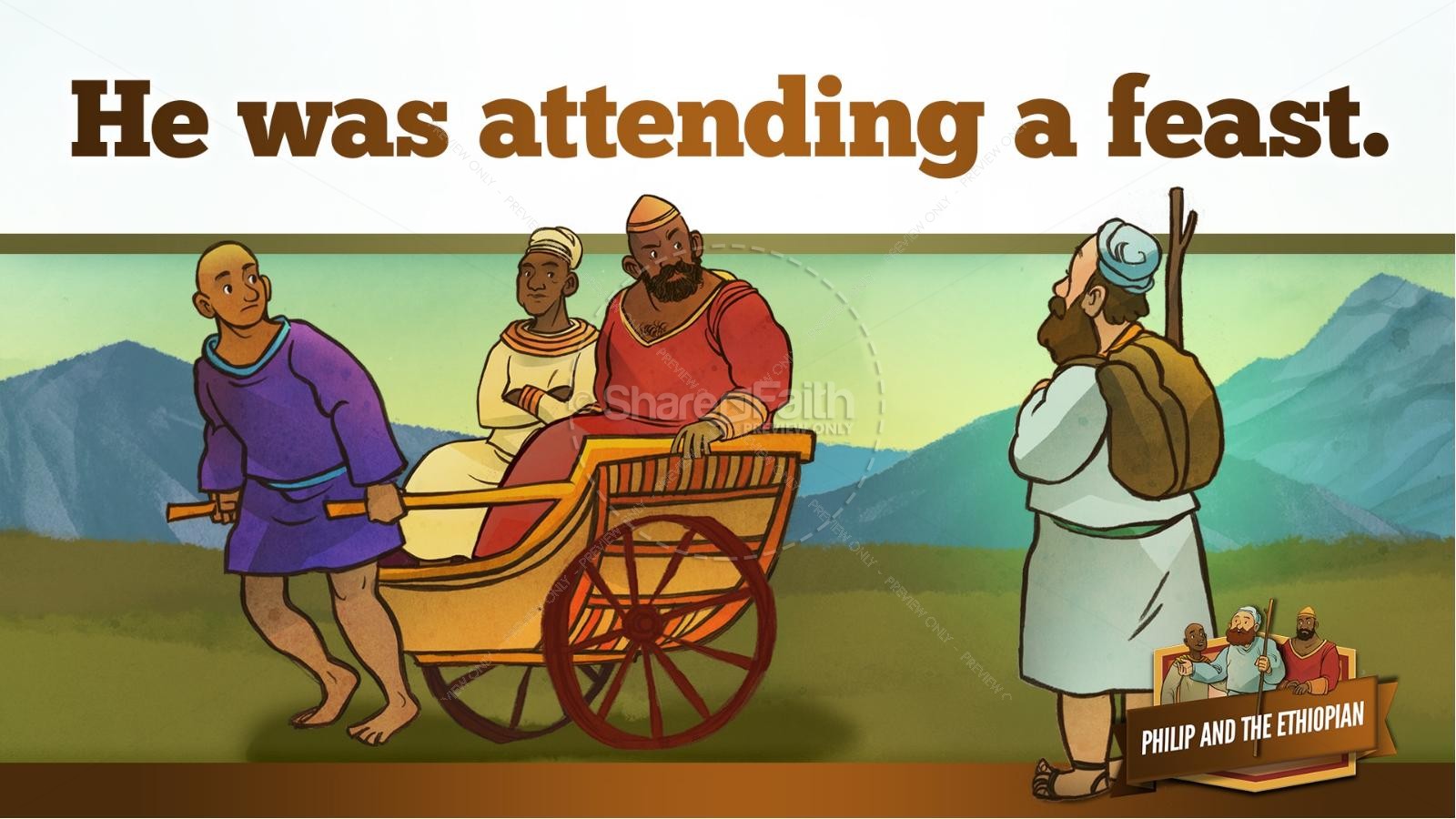 Acts 8 Philip and the Ethiopian Kids Bible Stories Thumbnail 16