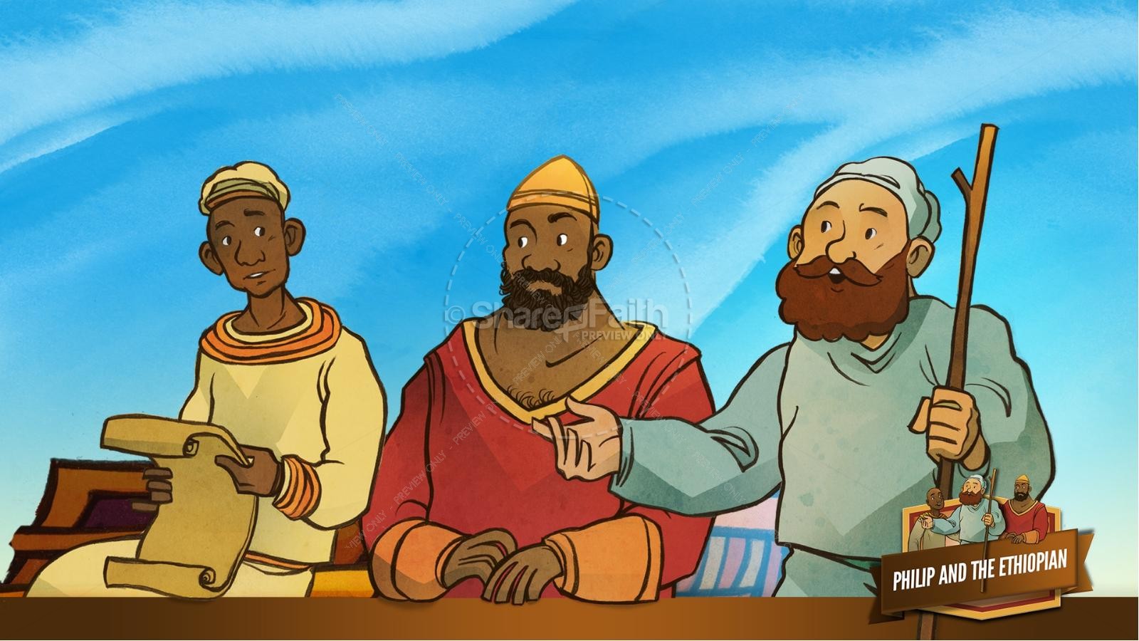 Acts 8 Philip and the Ethiopian Kids Bible Stories Thumbnail 18