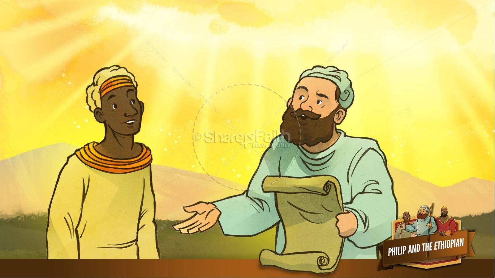 Acts 8 Philip and the Ethiopian Kids Bible Stories Thumbnail 22