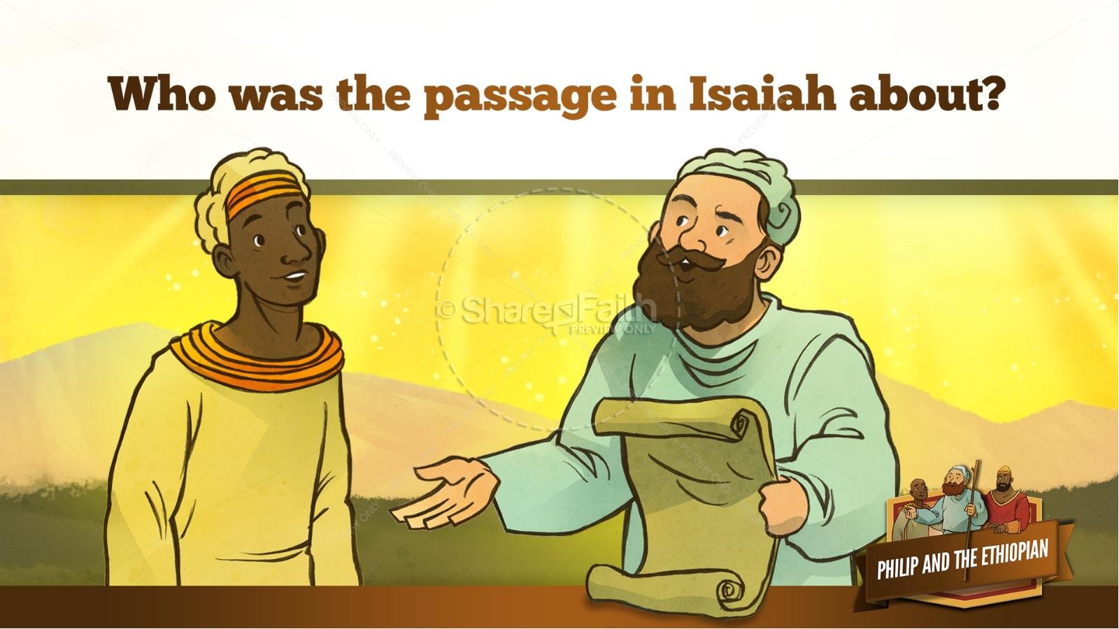 Acts 8 Philip and the Ethiopian Kids Bible Stories Thumbnail 23