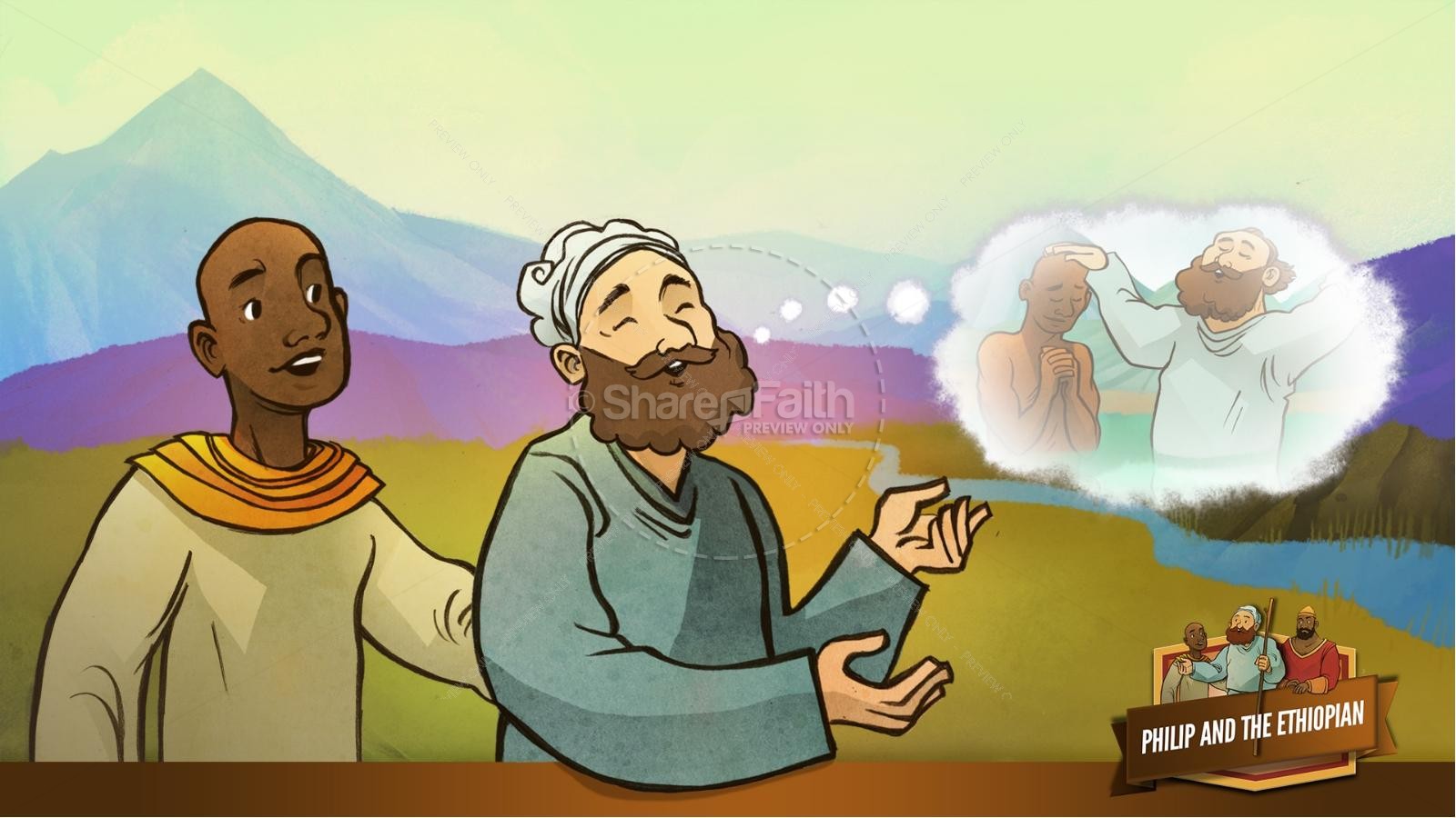 Acts 8 Philip and the Ethiopian Kids Bible Stories Thumbnail 26