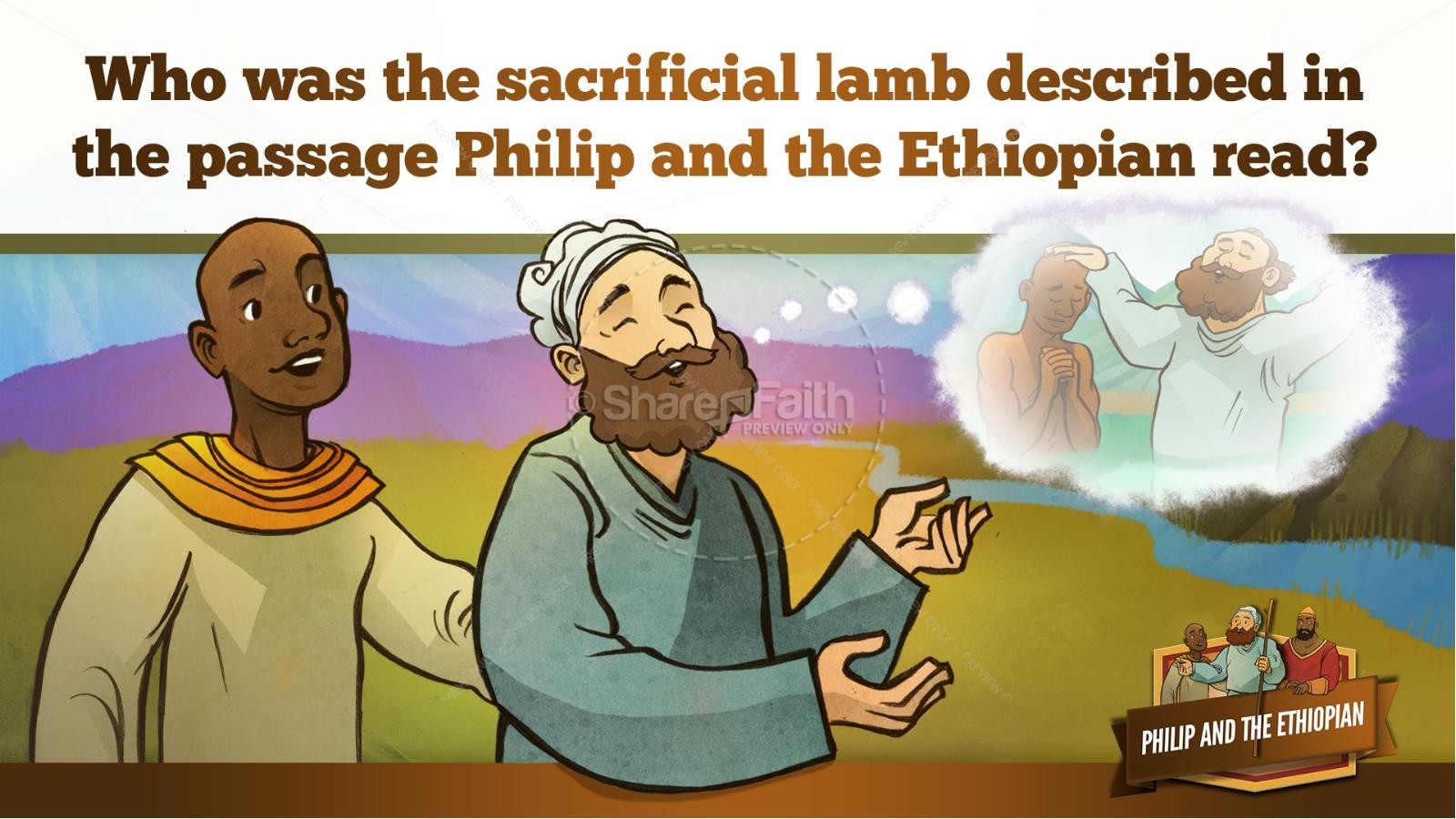 Acts 8 Philip and the Ethiopian Kids Bible Stories Thumbnail 27