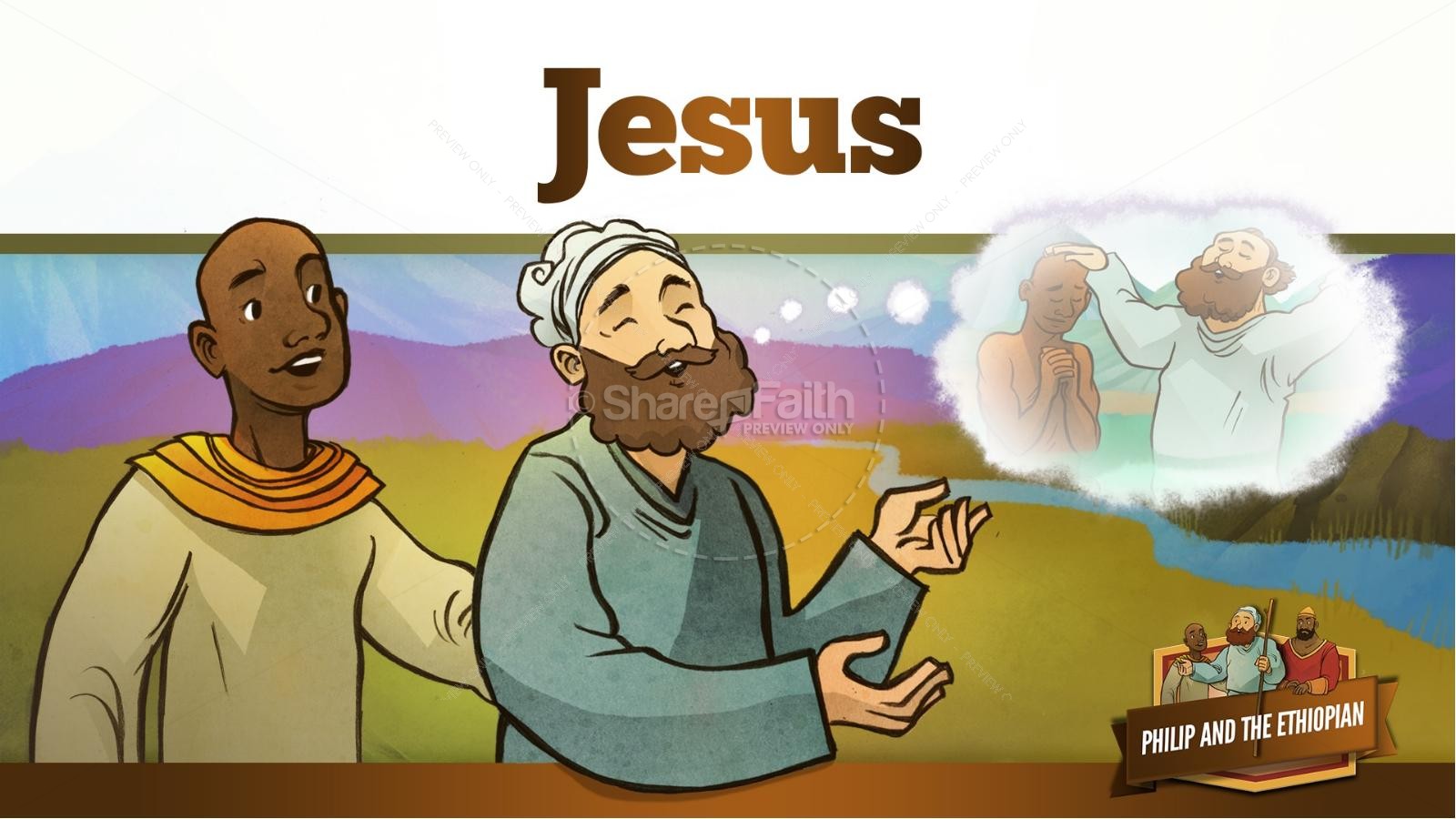 Acts 8 Philip and the Ethiopian Kids Bible Stories Thumbnail 28