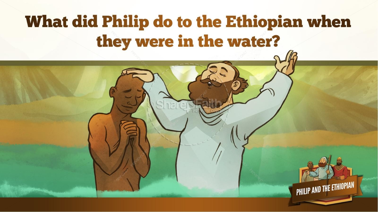 Acts 8 Philip and the Ethiopian Kids Bible Stories Thumbnail 31