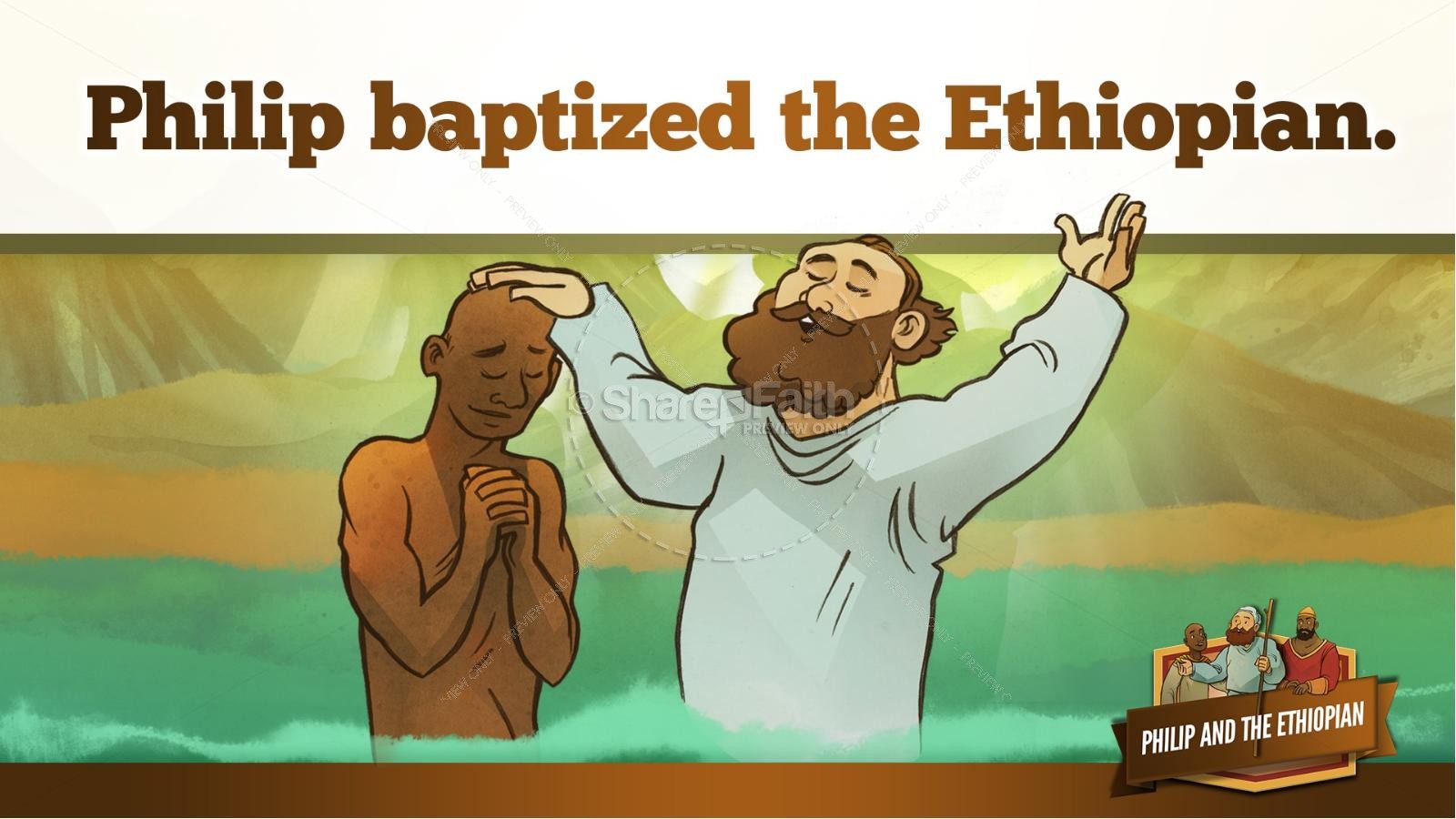 Acts 8 Philip and the Ethiopian Kids Bible Stories Thumbnail 32