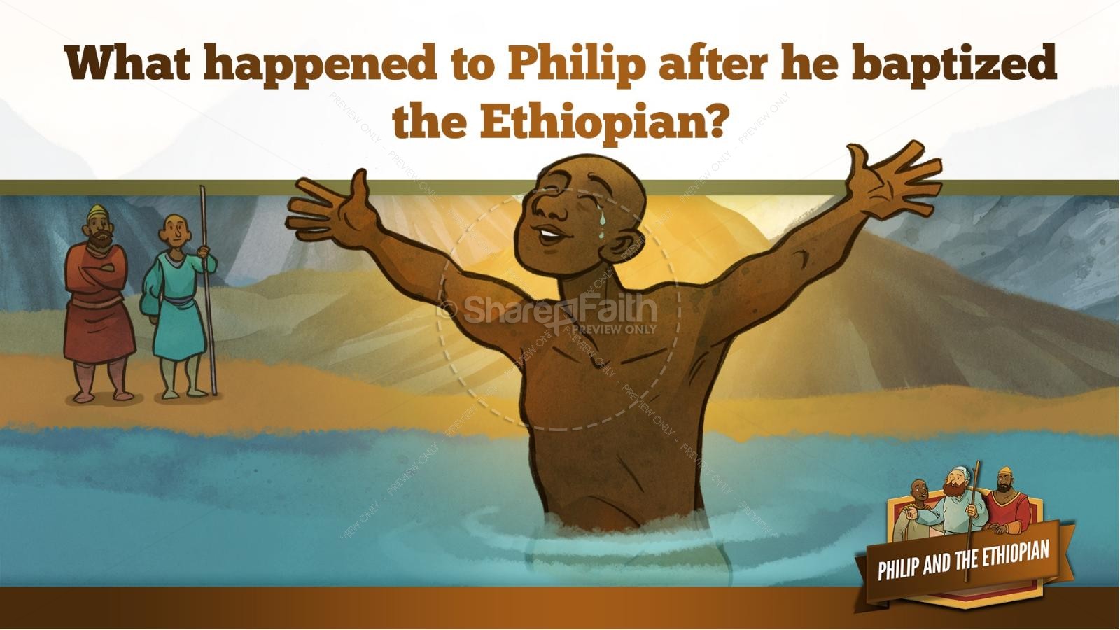Acts 8 Philip and the Ethiopian Kids Bible Stories Thumbnail 35
