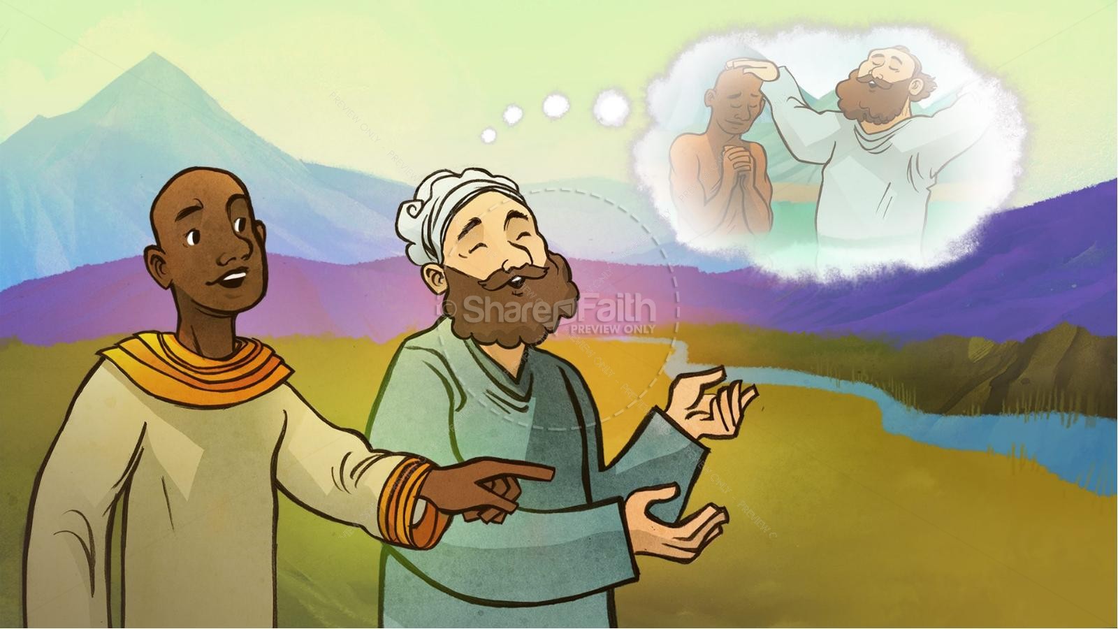 Acts 8 Philip and the Ethiopian Kids Bible Stories Thumbnail 6
