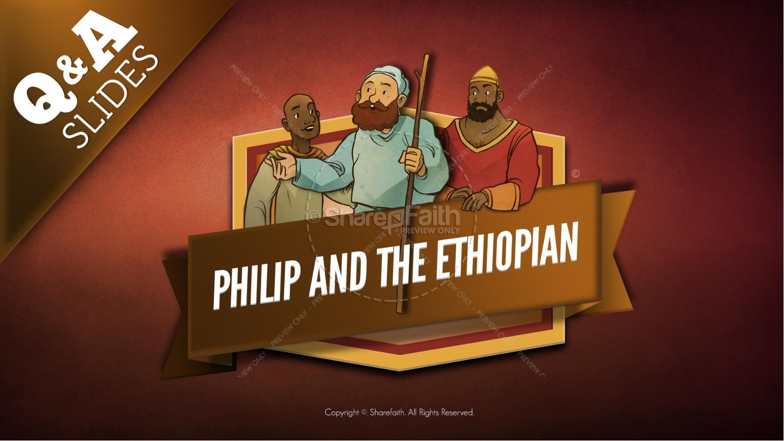 Acts 8 Philip and the Ethiopian Kids Bible Stories Thumbnail 9
