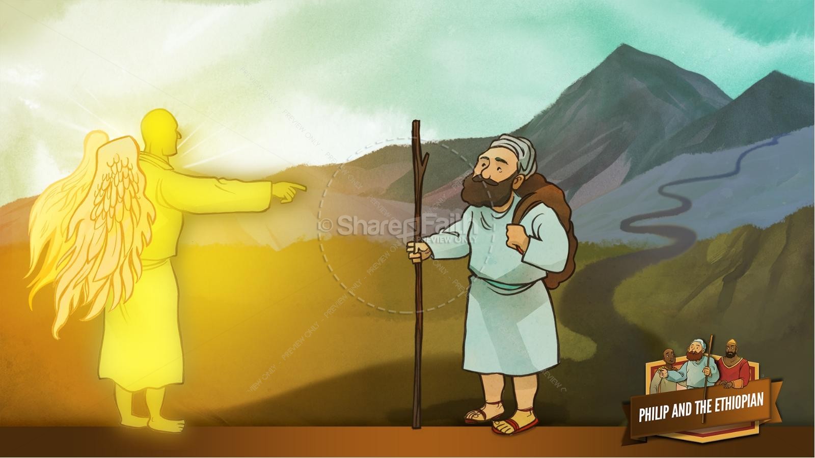 Acts 8 Philip and the Ethiopian Kids Bible Stories Thumbnail 10