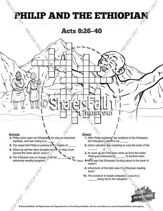 Acts 8 Coloring Pages