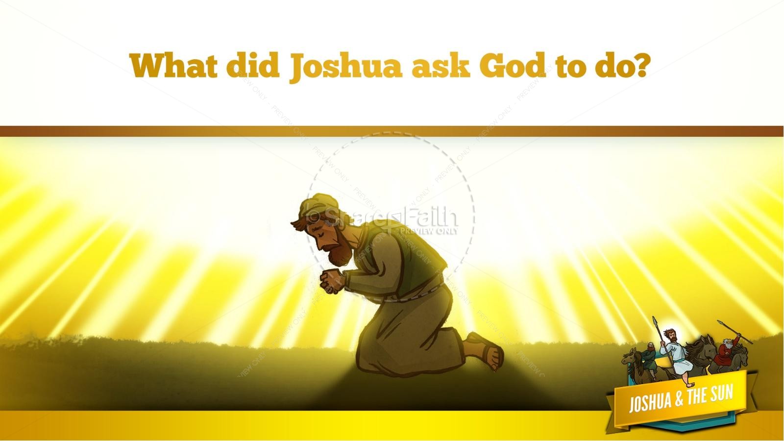 Joshua 10 Sun Stand Still Kids Bible Story Thumbnail 25