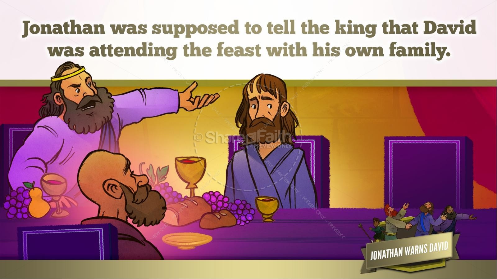 1 Samuel 20 David and Jonathan Kids Bible Story Thumbnail 21