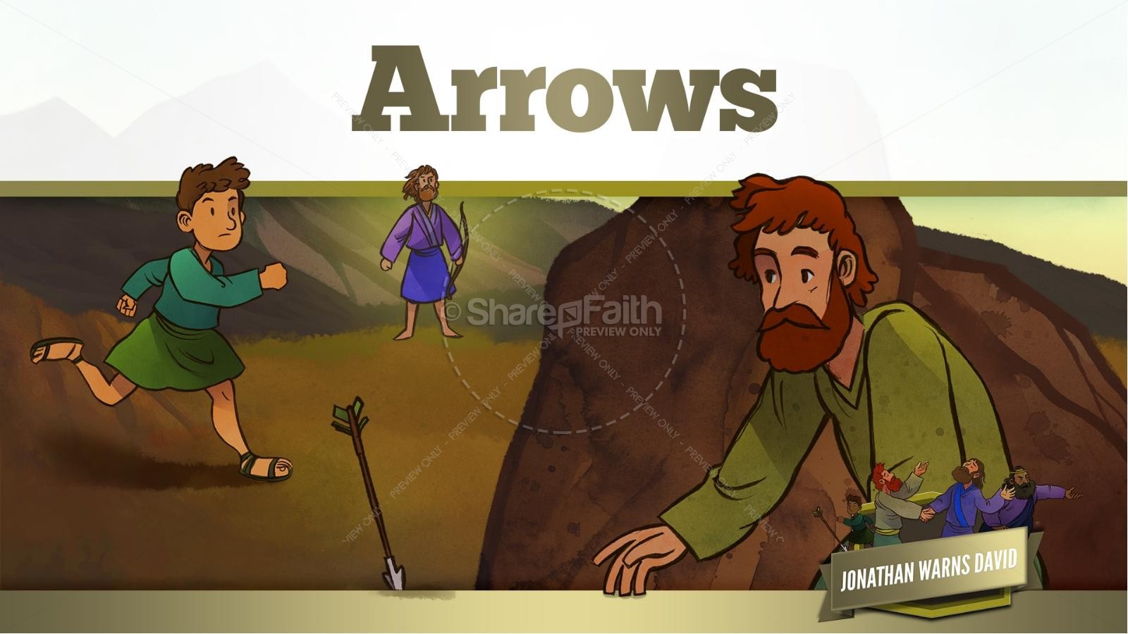 1 Samuel 20 David and Jonathan Kids Bible Story Thumbnail 29