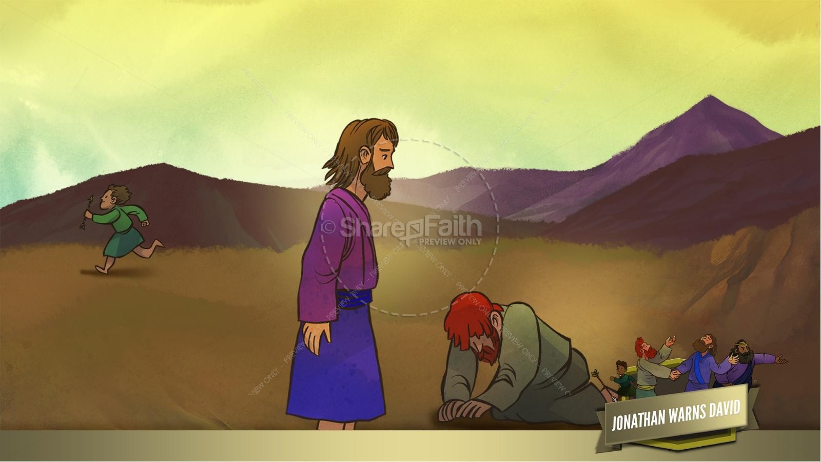 1 Samuel 20 David and Jonathan Kids Bible Story Thumbnail 31