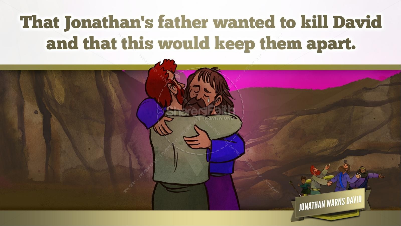 1 Samuel 20 David and Jonathan Kids Bible Story Thumbnail 37