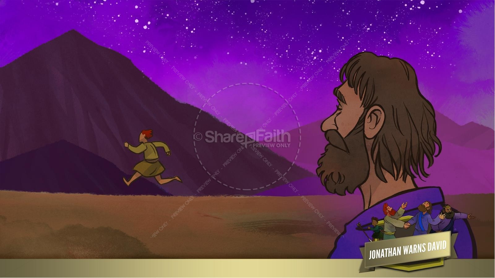 1 Samuel 20 David and Jonathan Kids Bible Story Thumbnail 39