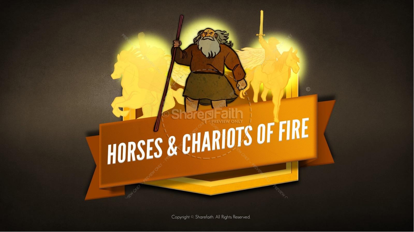 2 Kings 6 Horses and Chariots of Fire Kids Bible Story Thumbnail 1