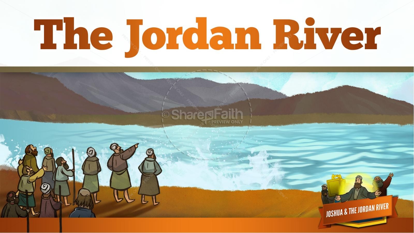 Joshua 3 Crossing the Jordan River Kids Bible Story Thumbnail 12