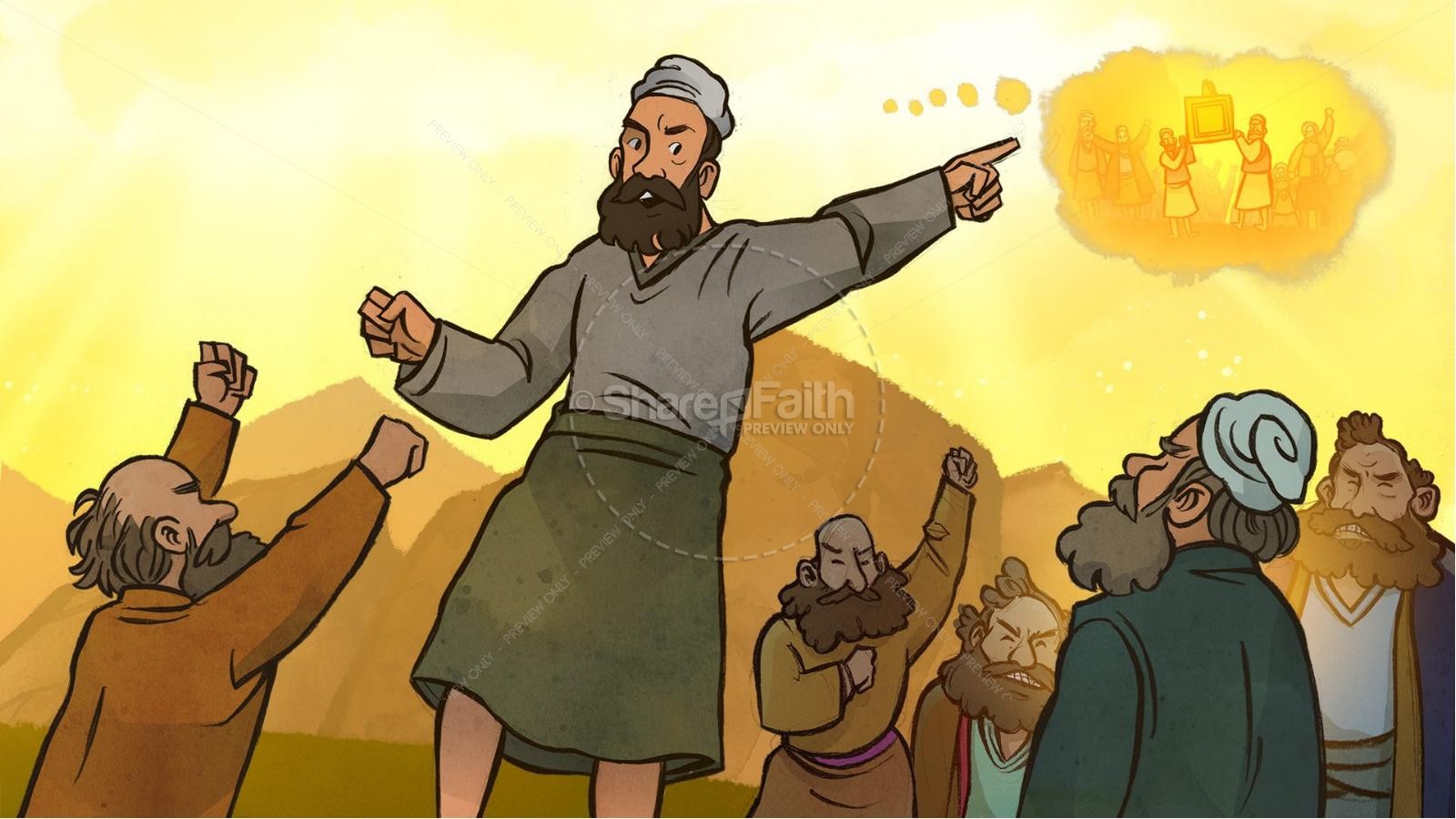 Joshua 3 Crossing the Jordan River Kids Bible Story Thumbnail 3