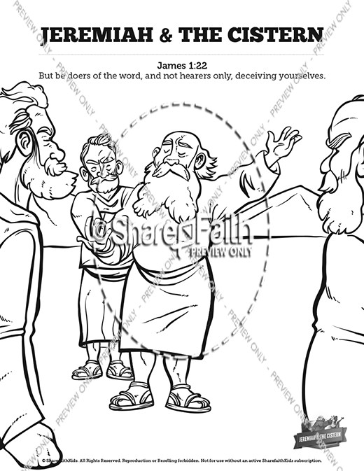 The Prophet Jeremiah Sunday School Coloring Pages Thumbnail Showcase