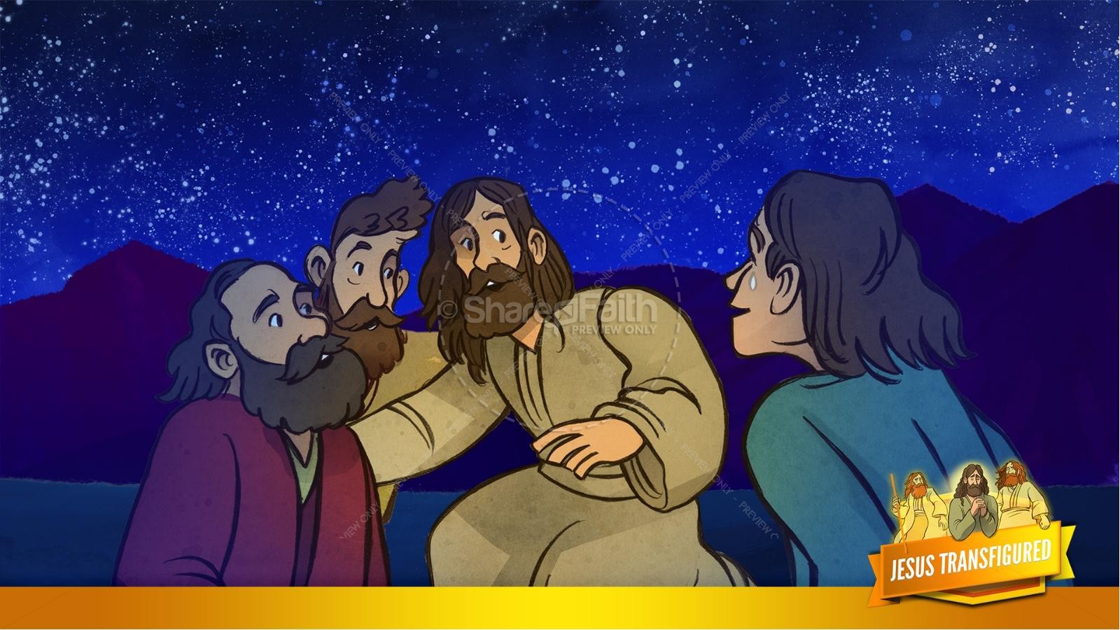 Matthew 17 The Transfiguration Kids Bible Story Thumbnail 29
