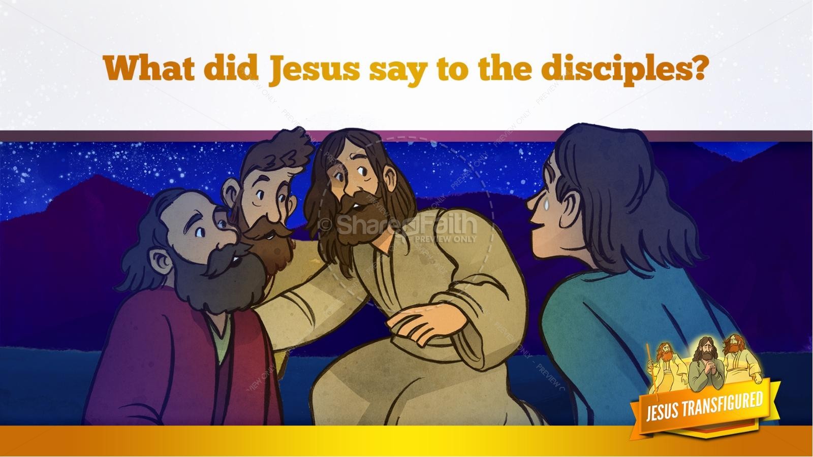 Matthew 17 The Transfiguration Kids Bible Story Thumbnail 30