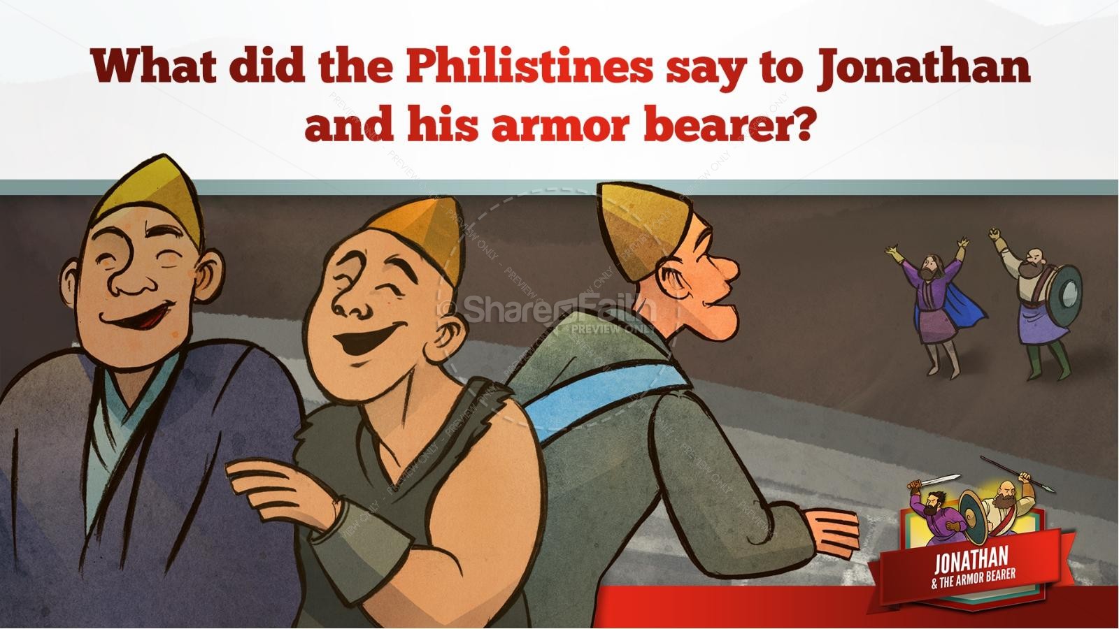 Jonathan And His Armor Bearer Kids Bible Stories Thumbnail 23