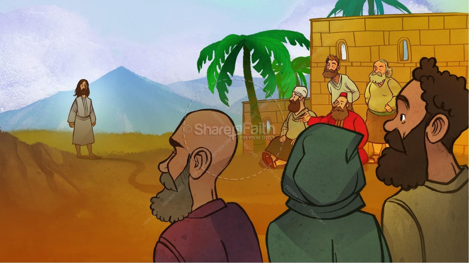 Luke 5 Jesus Heals The Paralytic Kids Bible Stories | slide 2