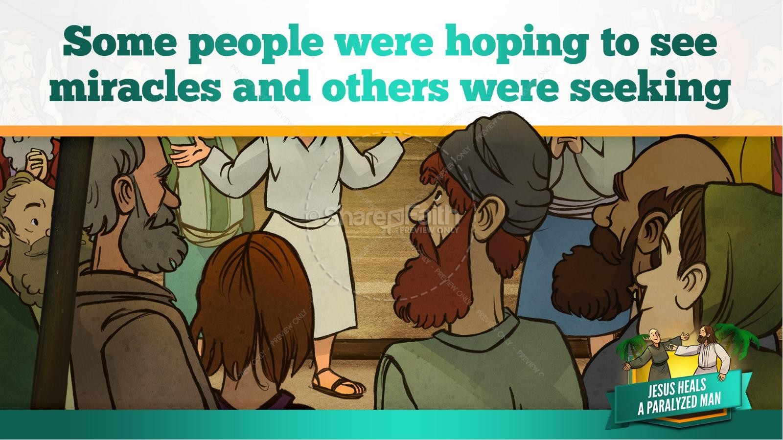 Luke 5 Jesus Heals The Paralytic Kids Bible Stories | slide 16