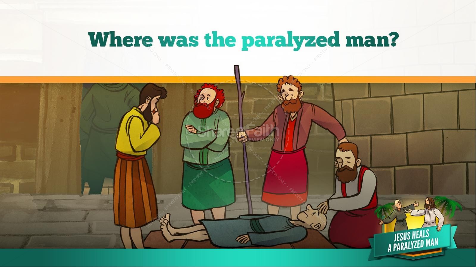 Luke 5 Jesus Heals The Paralytic Kids Bible Stories Thumbnail 19