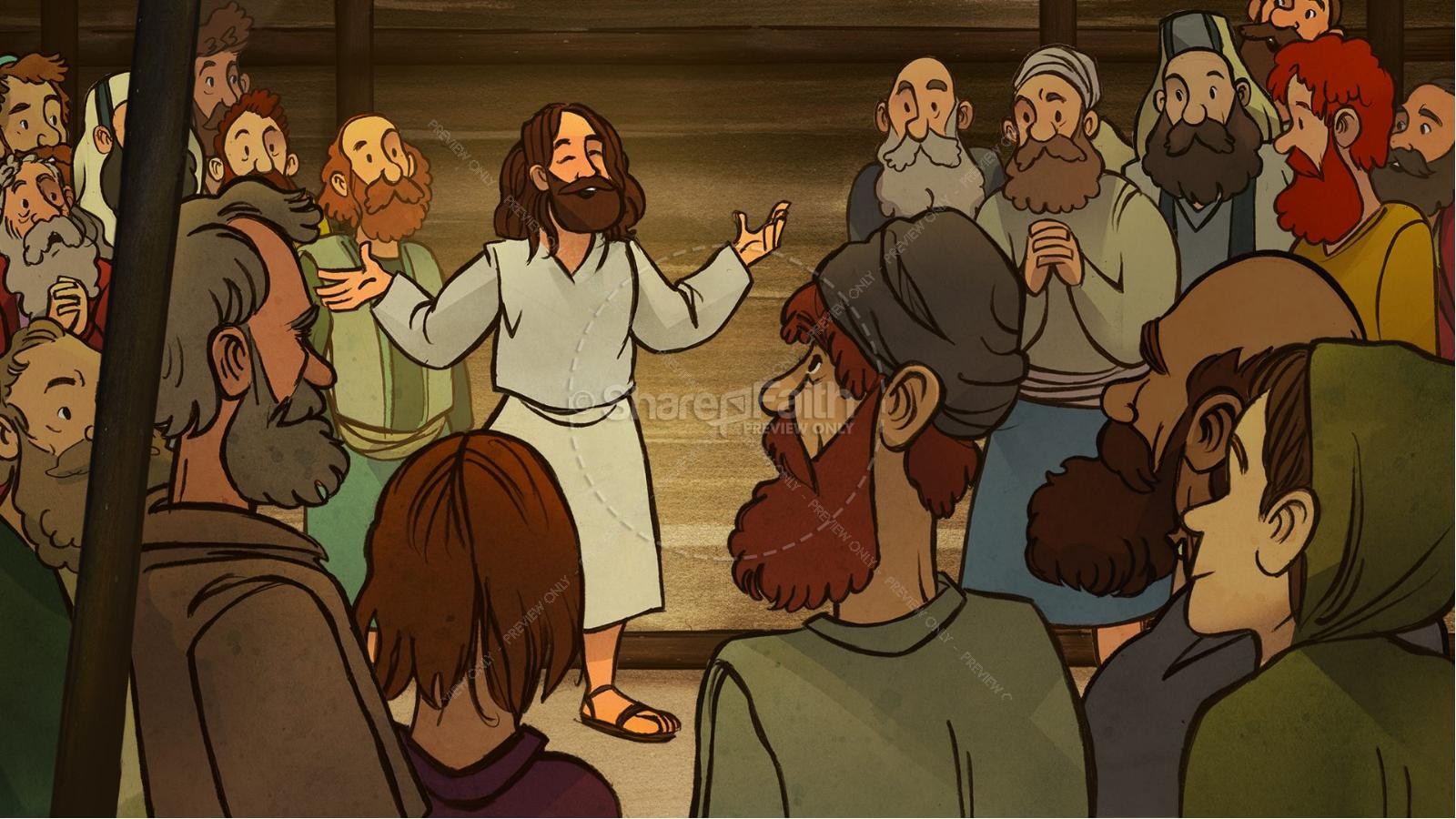 Luke 5 Jesus Heals The Paralytic Kids Bible Stories | slide 3