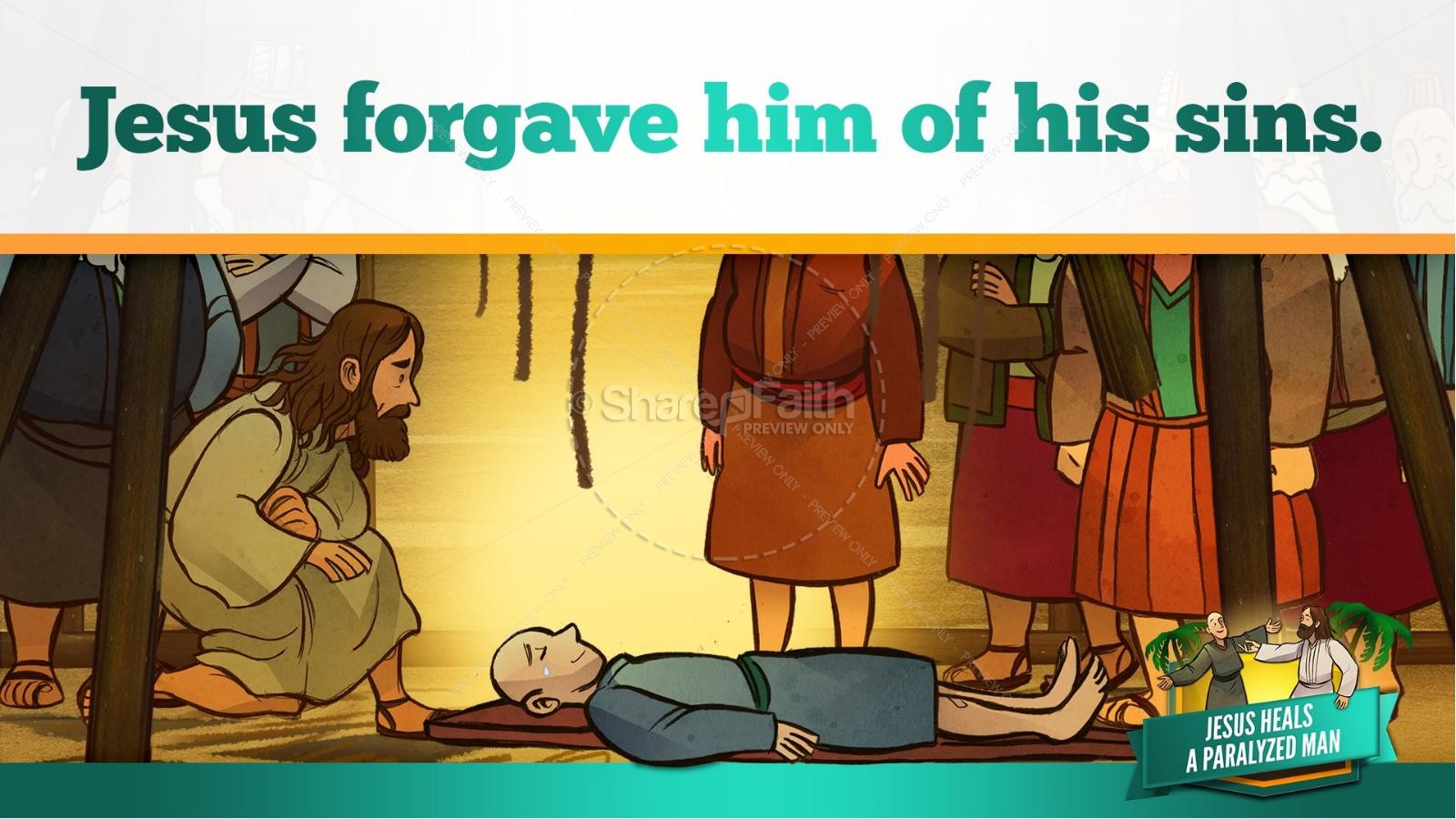 Luke 5 Jesus Heals The Paralytic Kids Bible Stories Thumbnail 28