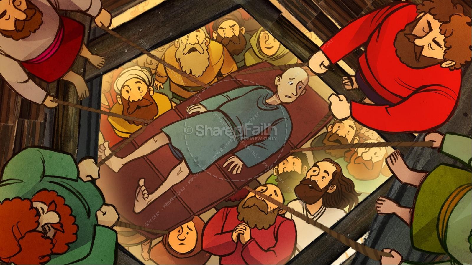 Luke 5 Jesus Heals The Paralytic Kids Bible Stories Thumbnail 5