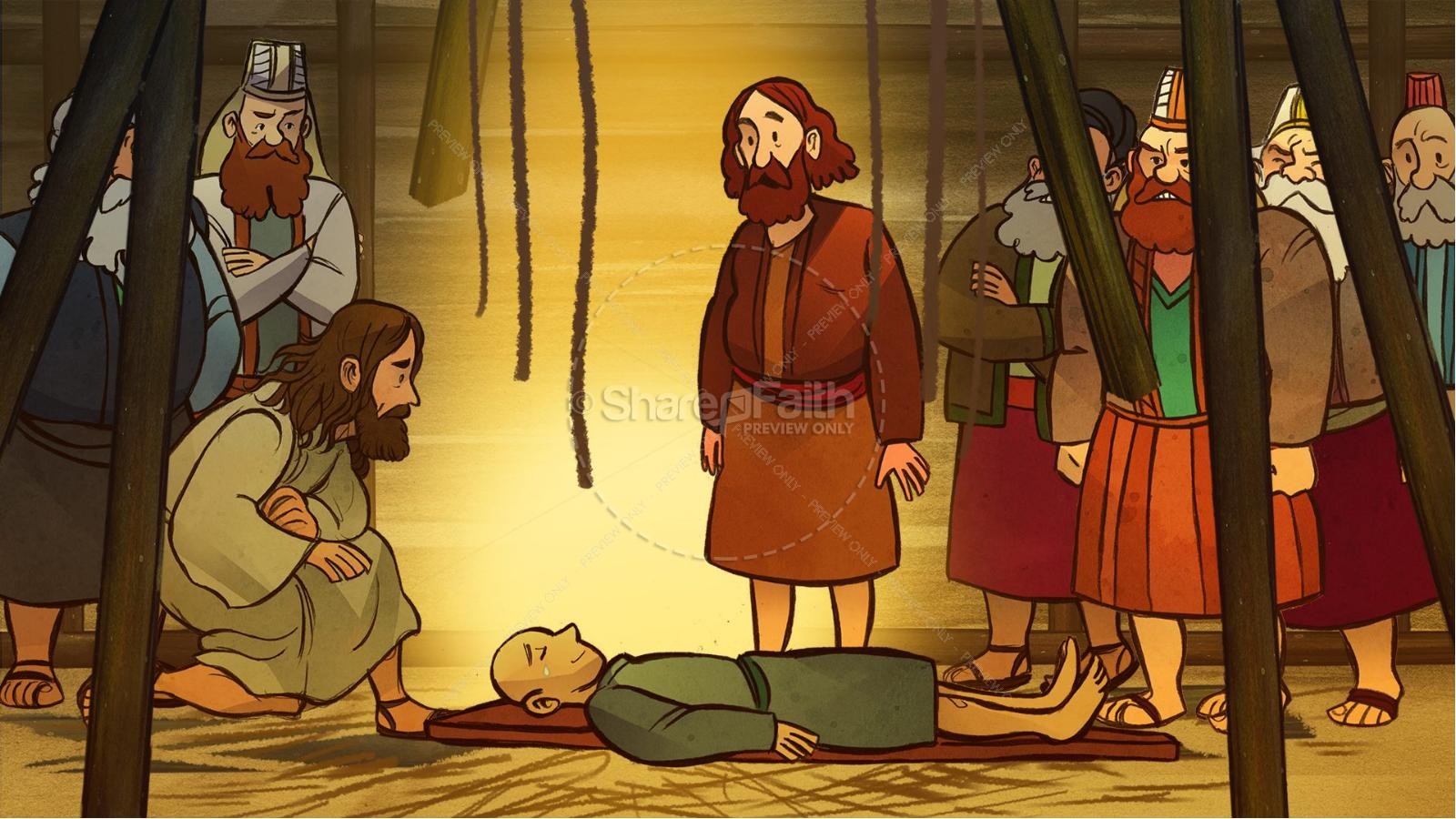 Luke 5 Jesus Heals The Paralytic Kids Bible Stories Thumbnail 6