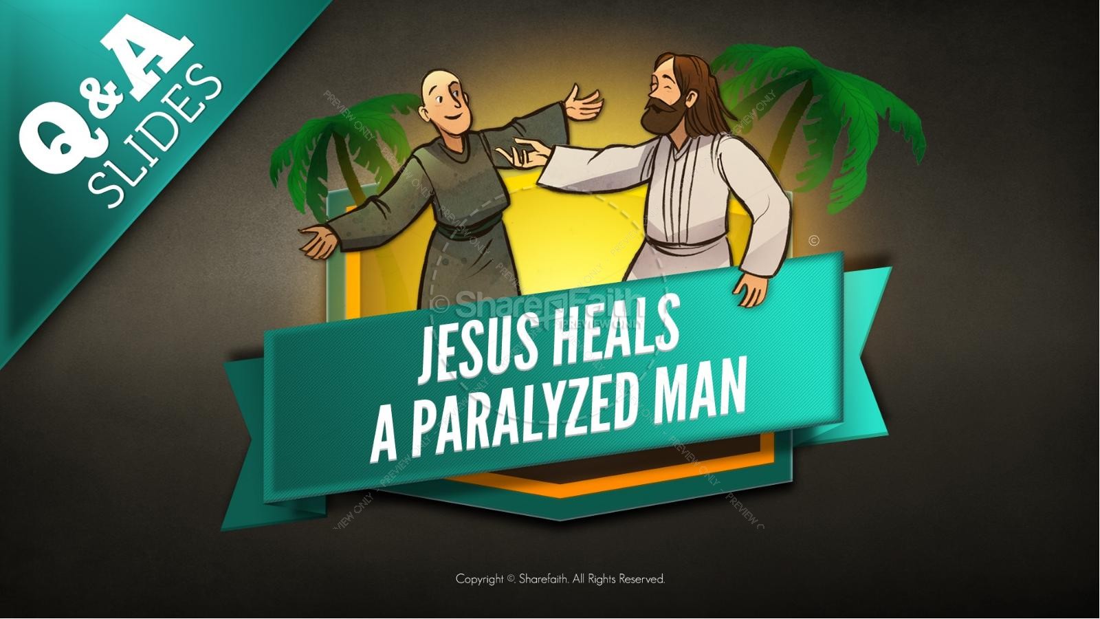 Luke 5 Jesus Heals The Paralytic Kids Bible Stories | slide 9