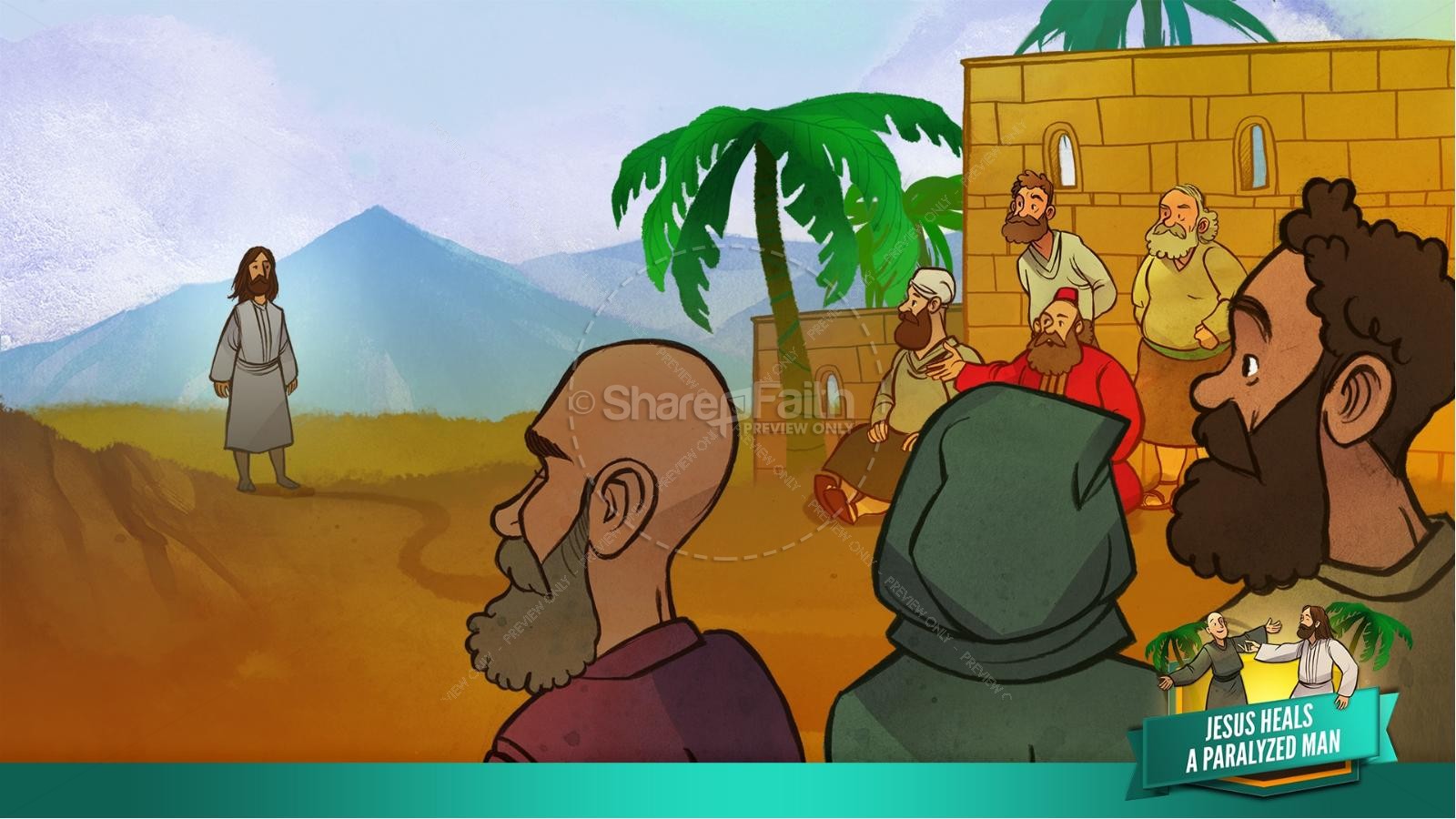 Luke 5 Jesus Heals The Paralytic Kids Bible Stories