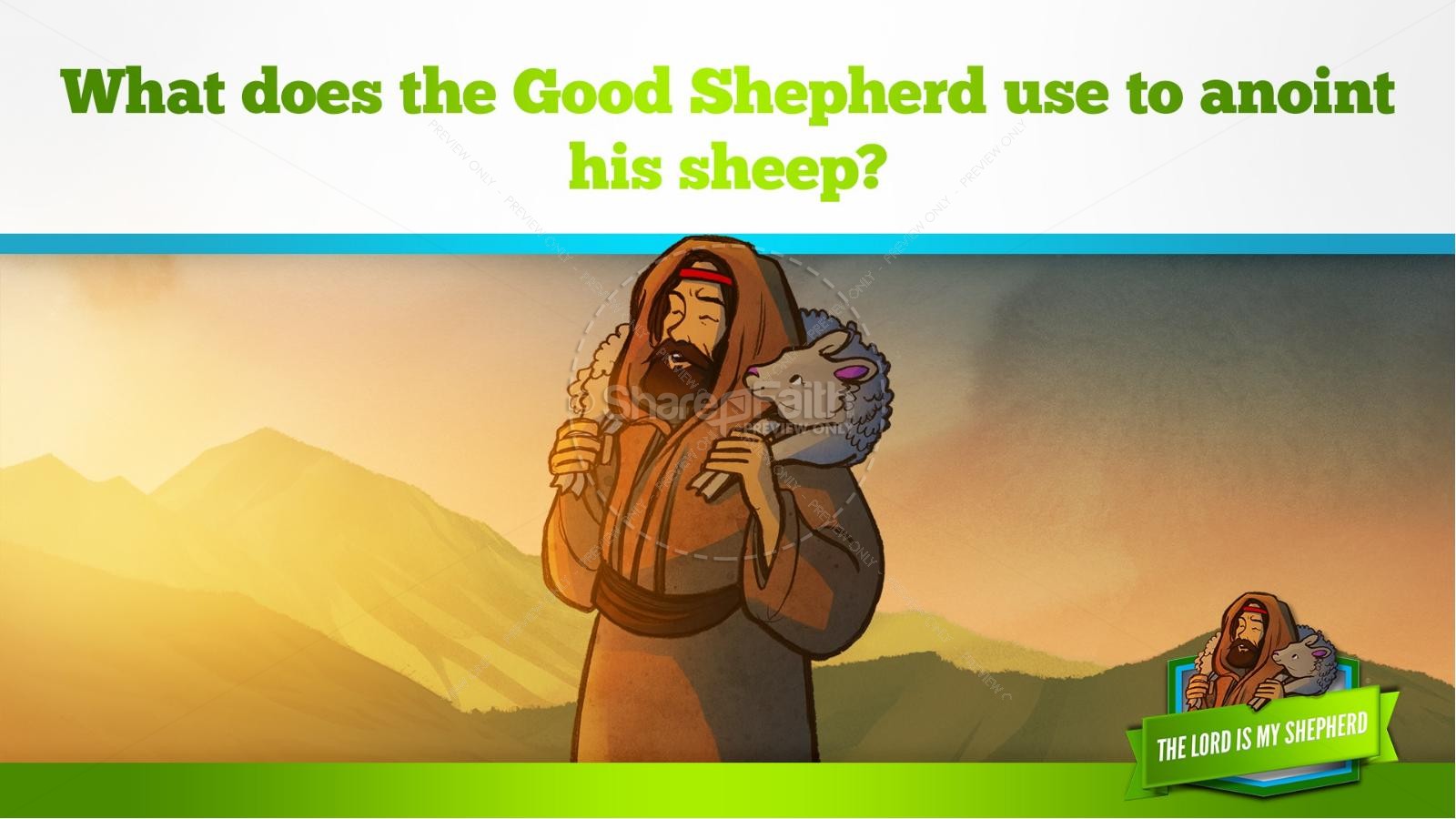 Psalm 23 The Lord Is My Shepherd Kids Bible Story Thumbnail 27
