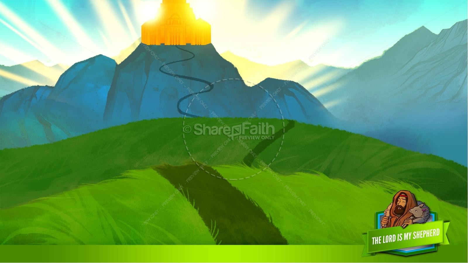 Psalm 23 The Lord Is My Shepherd Kids Bible Story Thumbnail 30