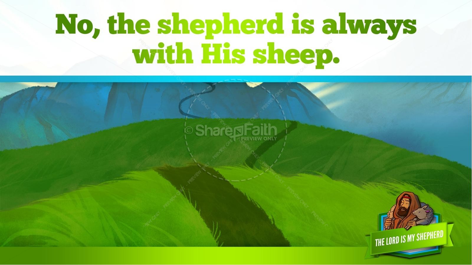Psalm 23 The Lord Is My Shepherd Kids Bible Story Thumbnail 32