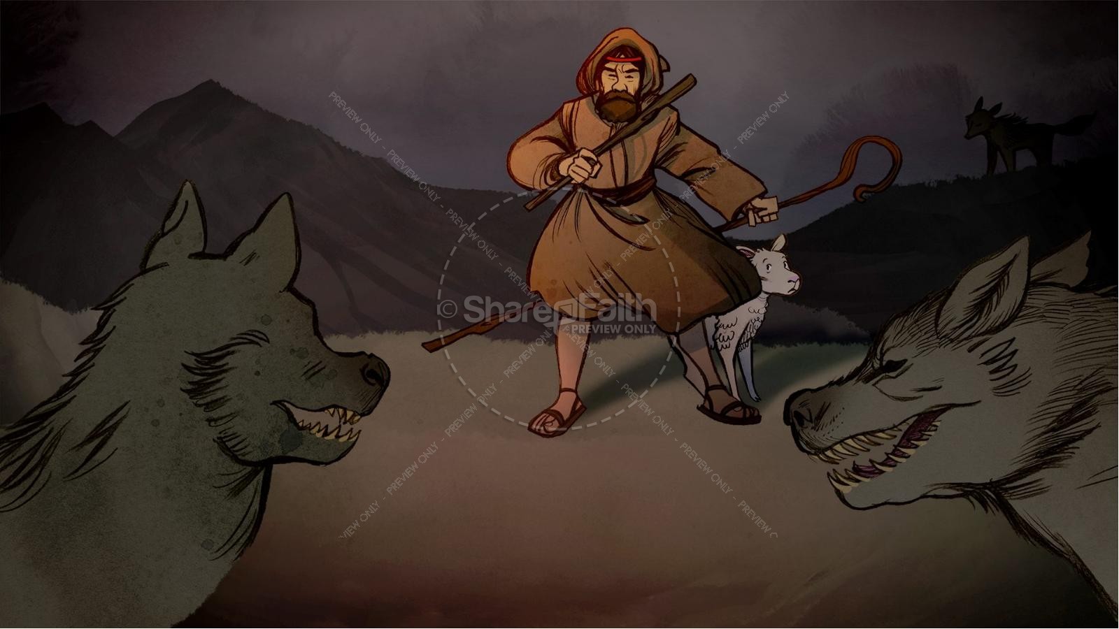 Psalm 23 The Lord Is My Shepherd Kids Bible Story Thumbnail 5