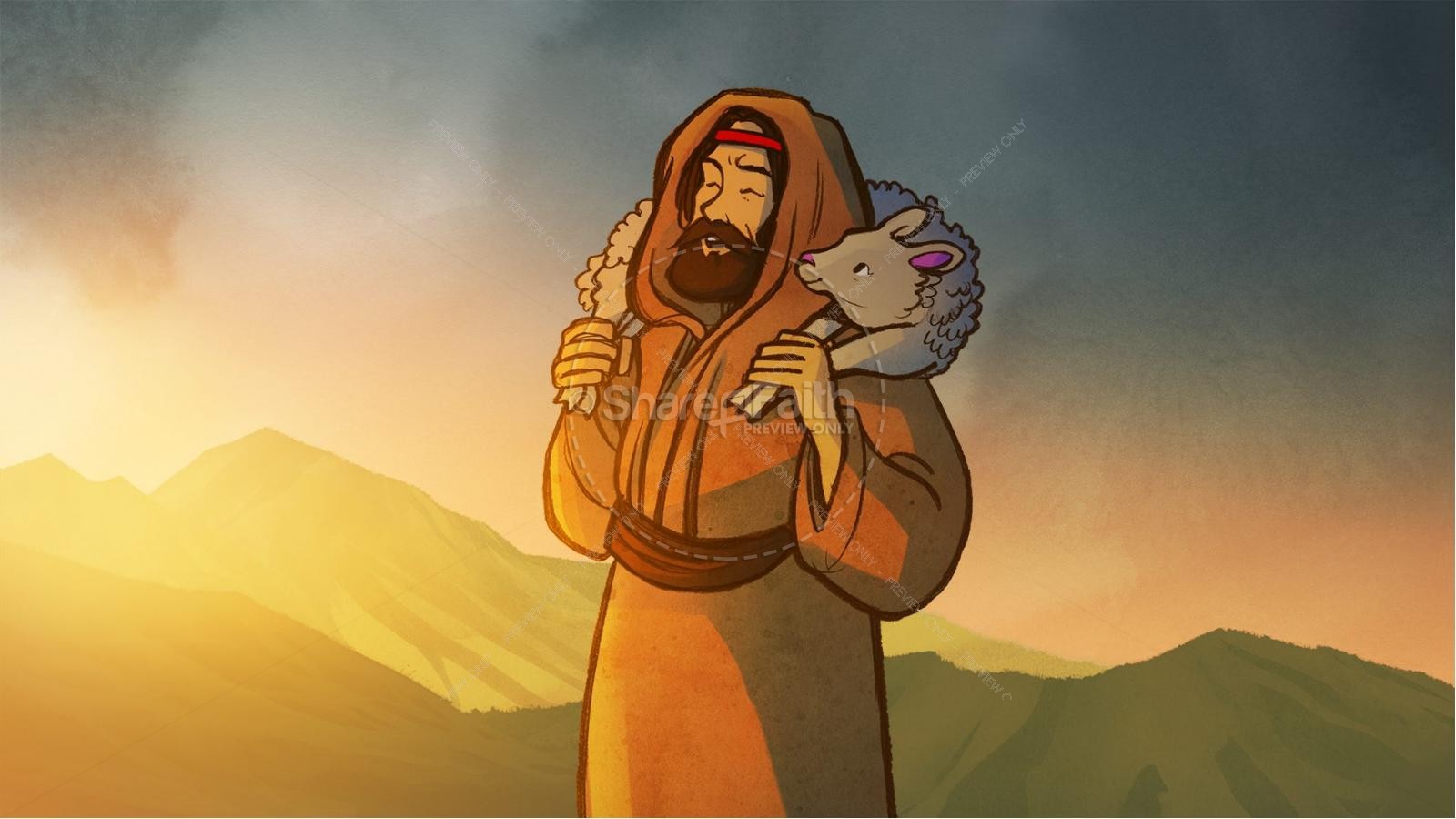 Psalm 23 The Lord Is My Shepherd Kids Bible Story Thumbnail 7