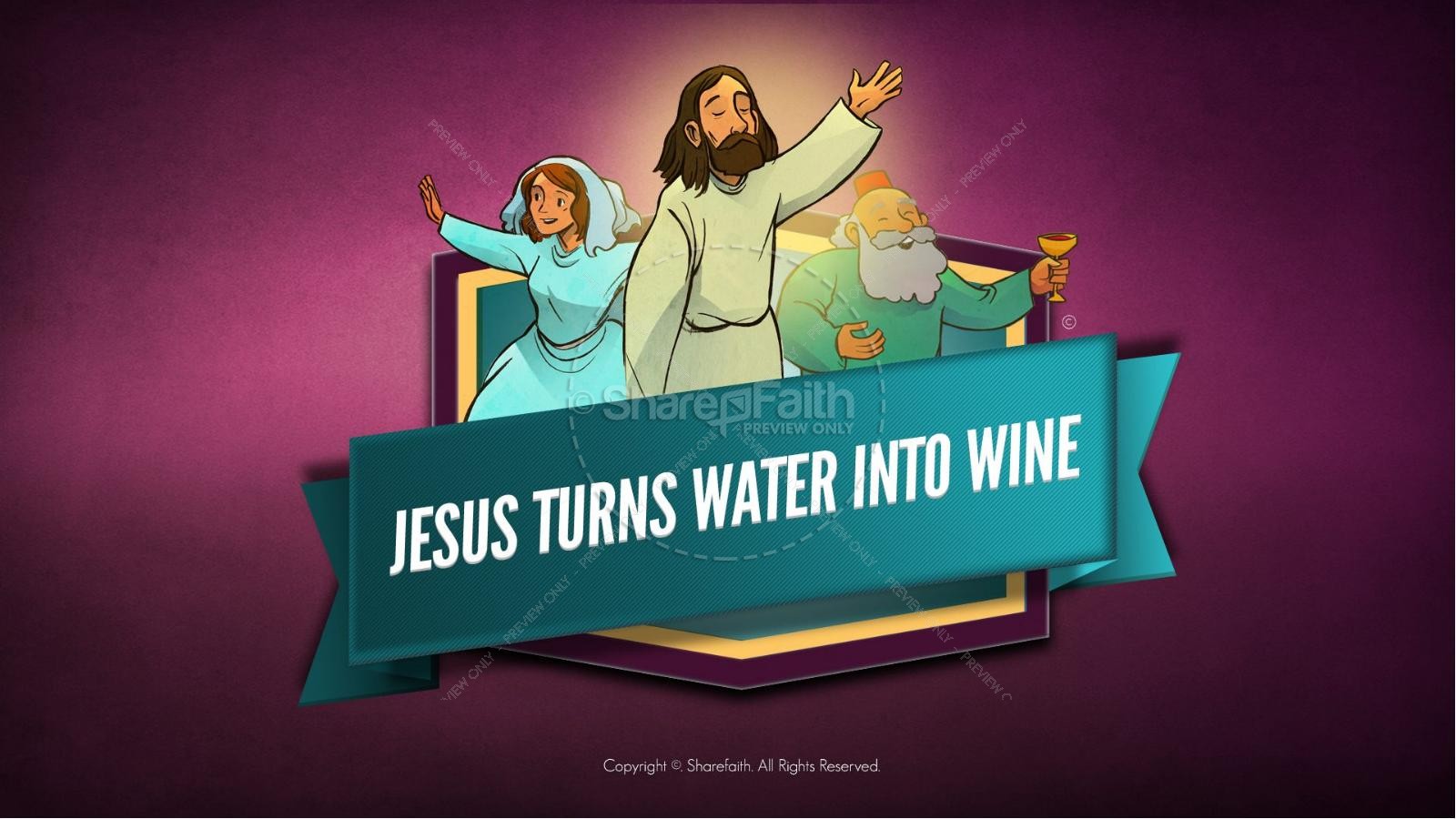 Jesus Turns Water Into Wine Kids Bible Story Thumbnail 1