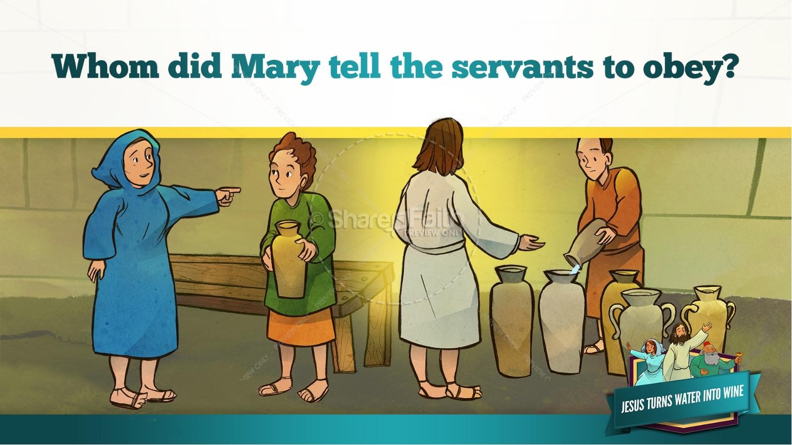 Jesus Turns Water Into Wine Kids Bible Story Thumbnail 18