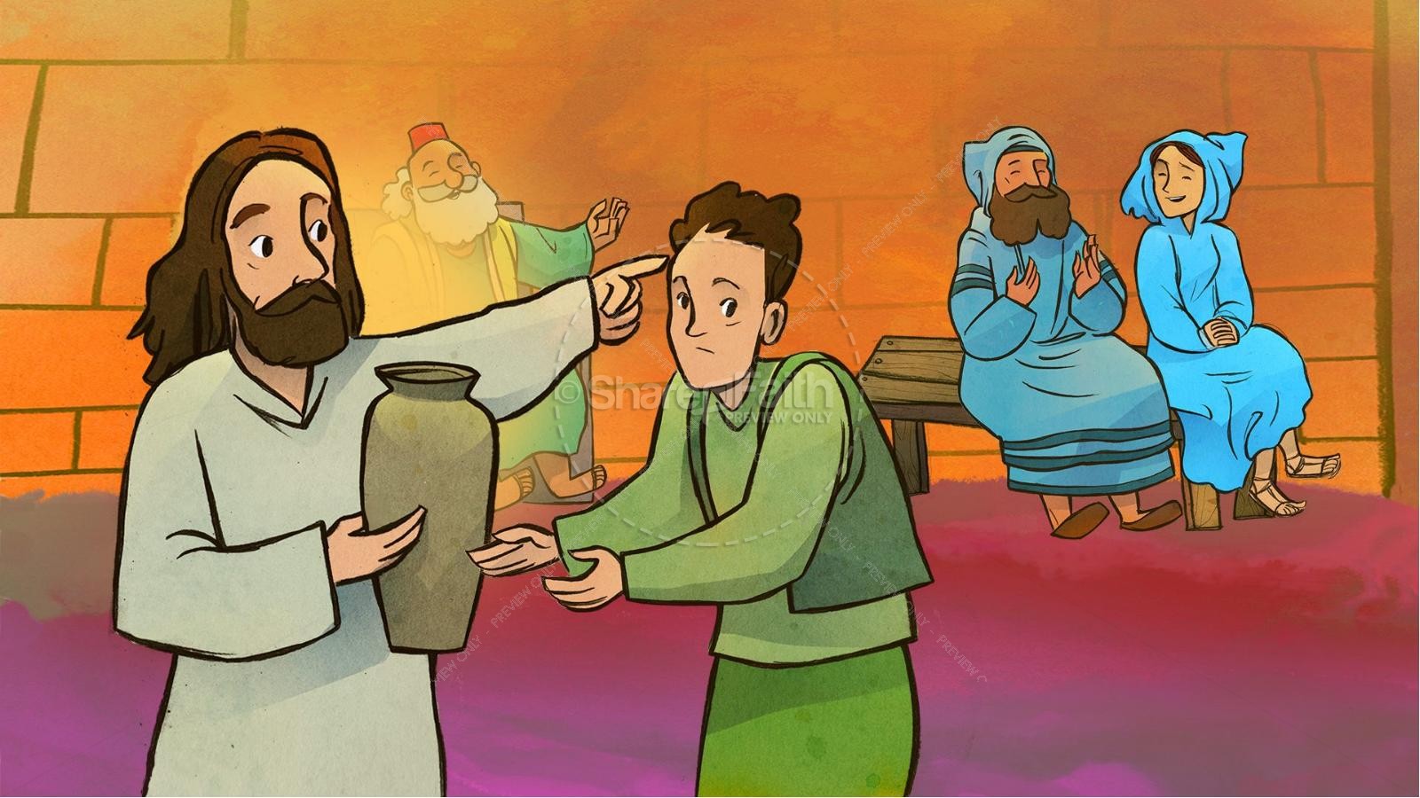 Jesus Turns Water Into Wine Kids Bible Story