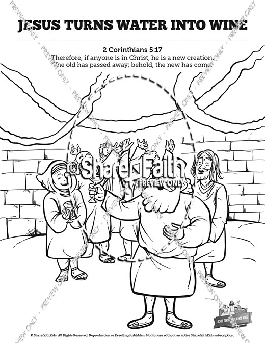 54 Top Bible Coloring Pages Wedding At Cana Download Free Images